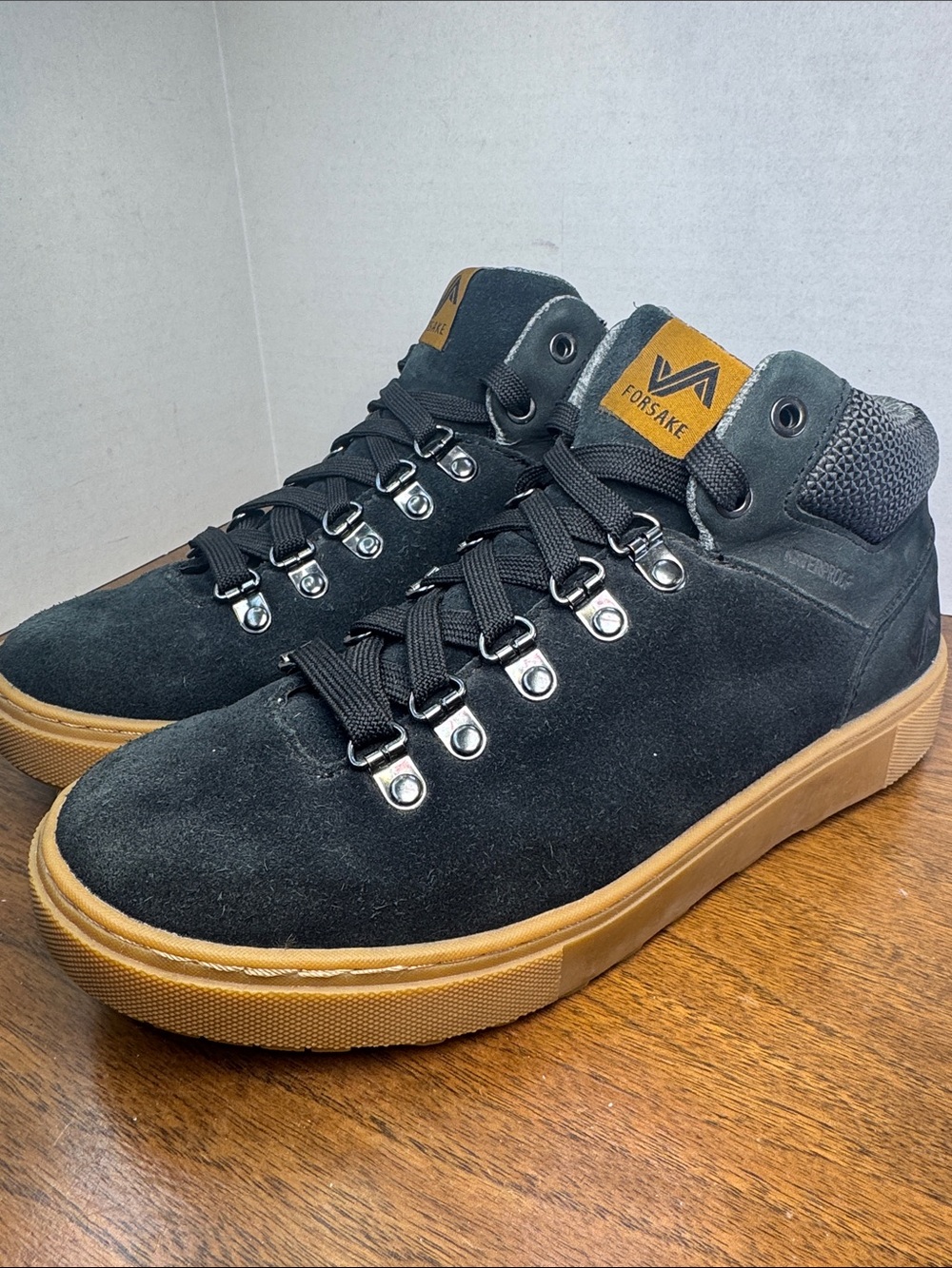 Forsake Womens Lucie Mid Suede Waterproof Sneakerboots High-Top Sneakers, sz 6.5